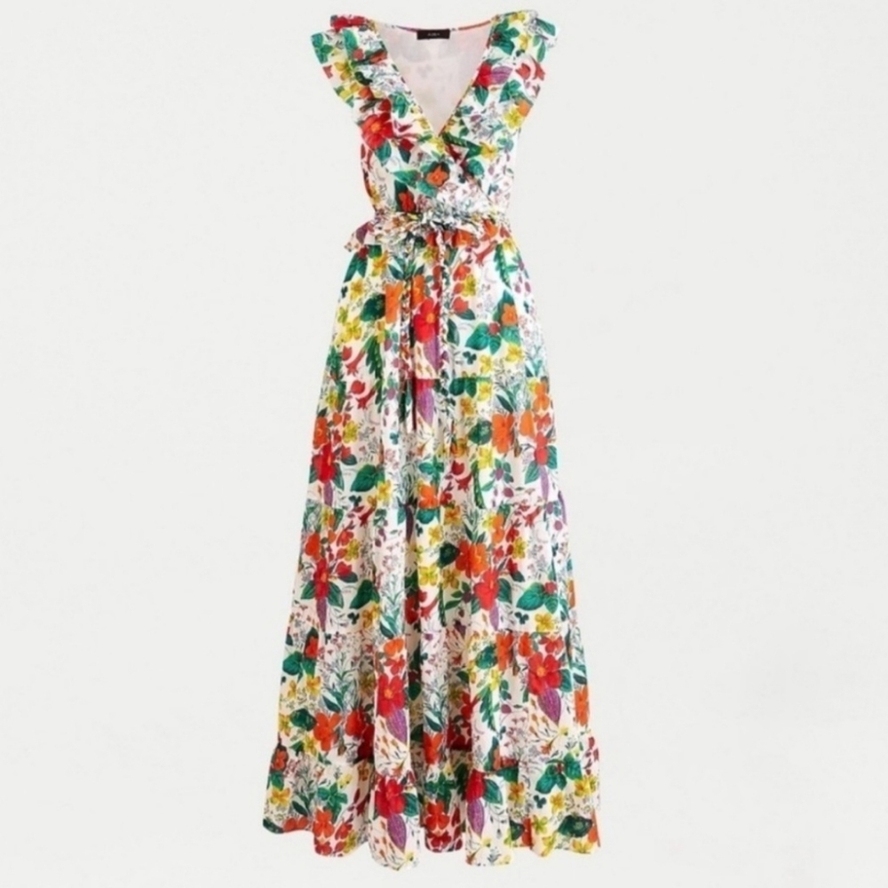 J. Crew Ratti Floral Maxi Dress, Like NEW